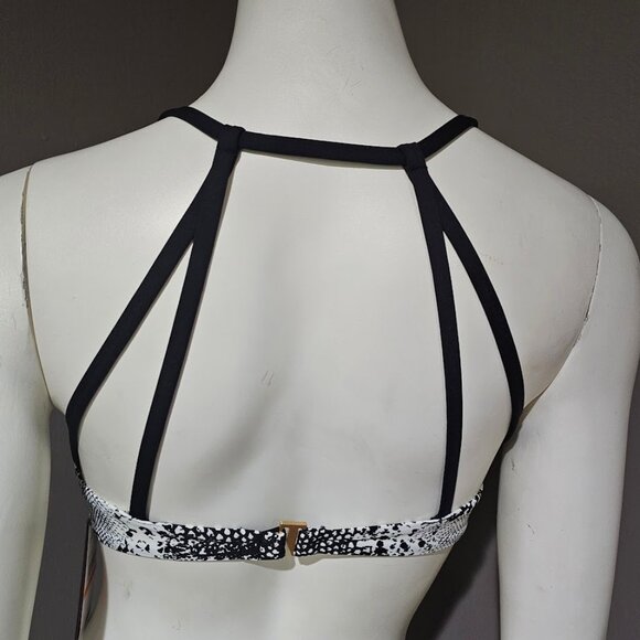 Vince Camuto Printed Strappy-Back Bikini Swim Top - Picture 4 of 8